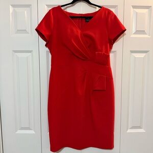 Red Dress with bow Adrianna Papell